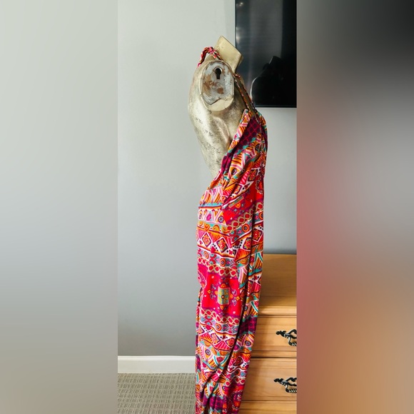 Boho style long halter backless dress - Picture 4 of 6